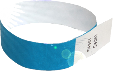 Tyvekarmband mit Abriss blau