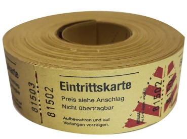 Standard-Eintrittskarte-gelb
